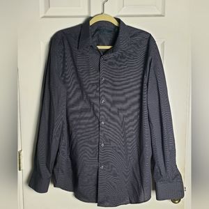 Perry Ellis Non Iron Stretch Button Down Long Sleeve Shirt